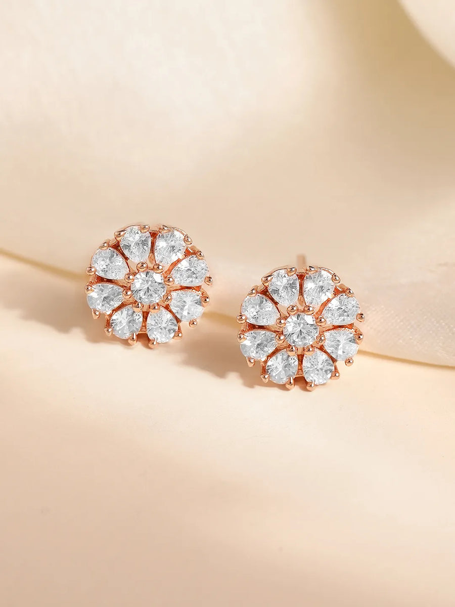 Timeless Shine CZ Stud Earrings