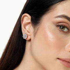 Timeless Shine CZ Stud Earrings