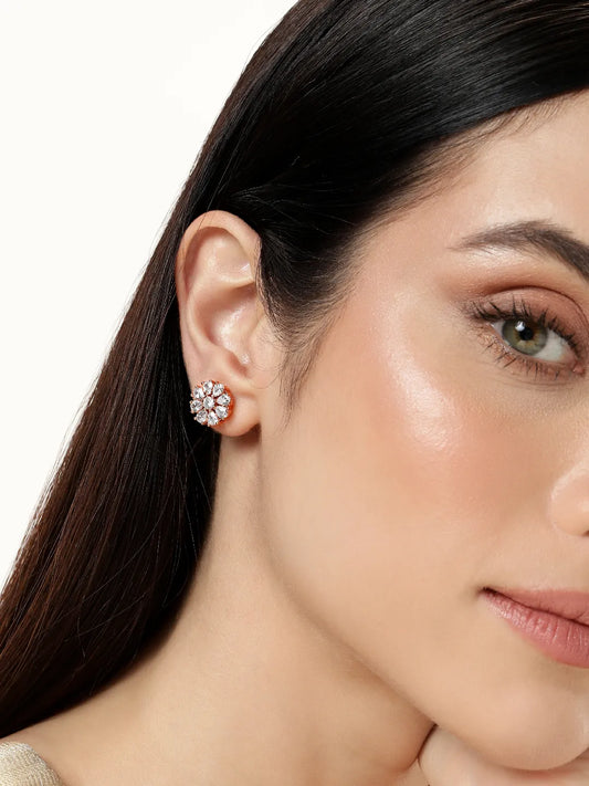 Timeless Shine CZ Stud Earrings