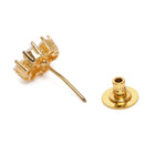 Sparkling Flower Cluster Studs Earrings