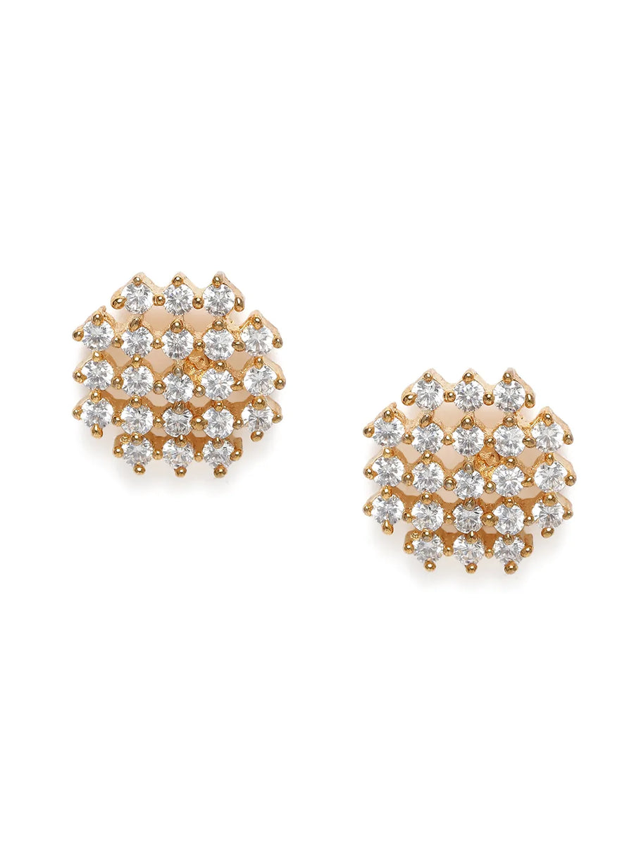 Glamorous Cluster Stud Earrings