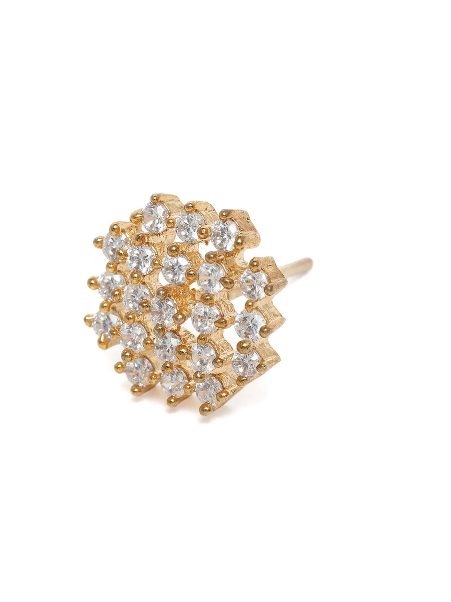 Glamorous Cluster Stud Earrings