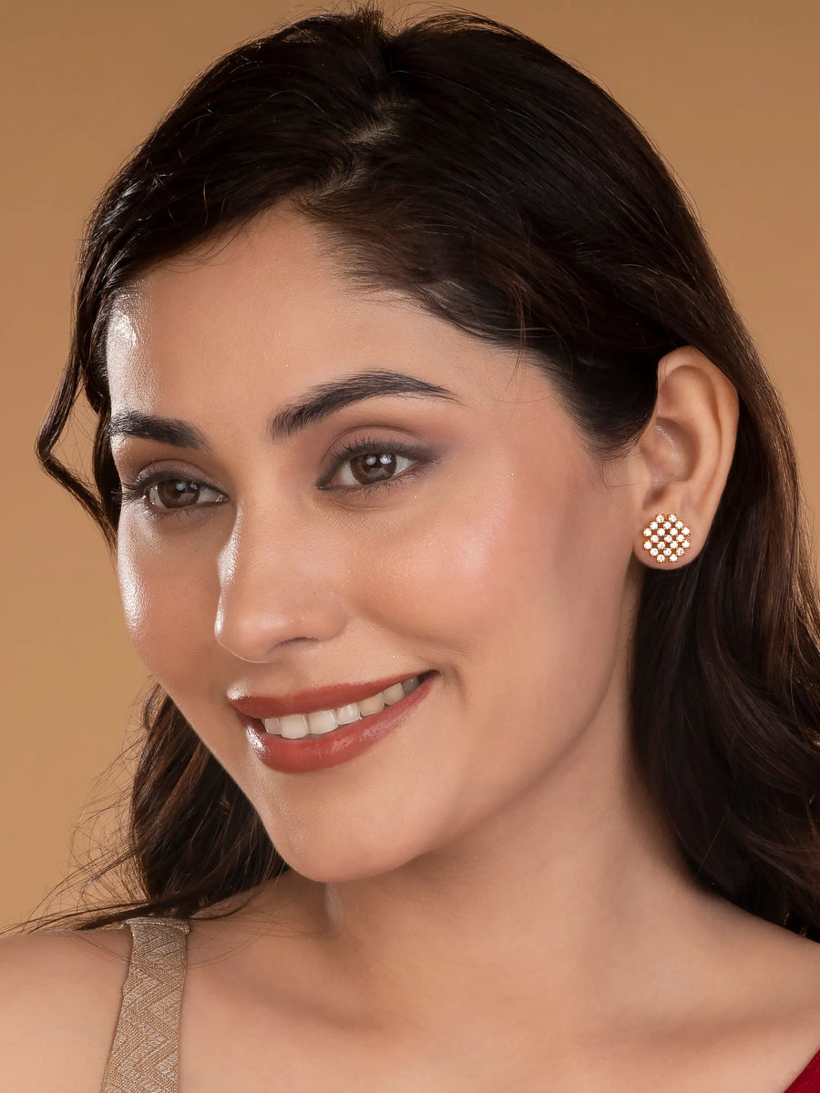 Glamorous Cluster Stud Earrings