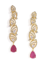 Sparkling CZ Teardrop Earrings