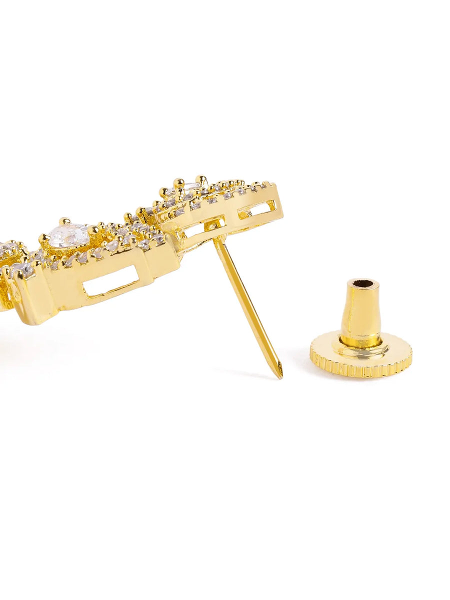 Sparkling CZ Teardrop Earrings