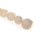 Elegant CZ Circle Drop Earrings