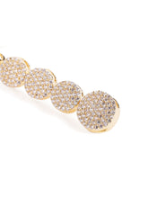 Elegant CZ Circle Drop Earrings