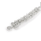 Glam Grid Links and Drop Balls Earrings - Silver