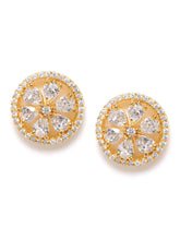 Round Stud Earrings – Classic & Elegant | Peora