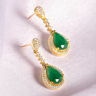 Harmony CZ and Crystal Drop Earrings