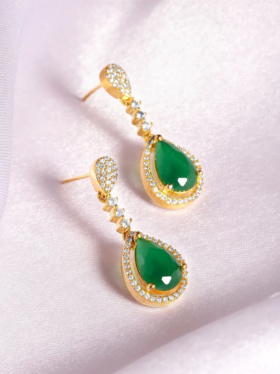 Harmony CZ and Crystal Drop Earrings