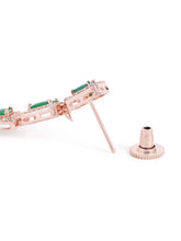 Glamorous Faux Emerald Drop Earrings