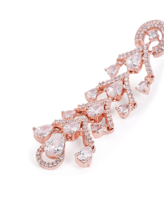 Teardrop Cascade Chandelier Drops - Rose Gold