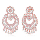 Crystal Floral Dangle Earrings – Elegant & Sparkling | Peora