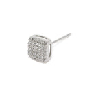 Classic Square CZ Stud Earrings