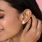 Classic Square CZ Stud Earrings