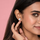 Classic Square CZ Stud Earrings
