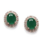 Crystal Round Earrings – Sparkle with Elegance | Peora