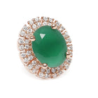 Crystal Round Earrings – Sparkle with Elegance | Peora