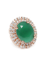 Crystal Round Earrings – Sparkle with Elegance | Peora