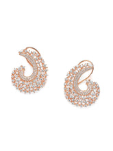 Graceful CZ Studded Stud Earrings