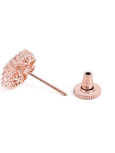 Exquisite Floral CZ Stud Earrings