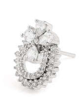 Exquisite Floral CZ Stud Earrings