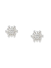 Shimmering Cluster Stud Earrings