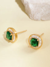 Crystal Round Stud Earrings – Elegant & Sparkling | Peora