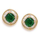 Crystal Round Stud Earrings – Elegant & Sparkling | Peora