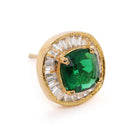 Crystal Round Stud Earrings – Elegant & Sparkling | Peora