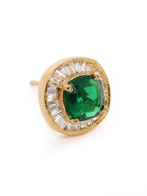 Crystal Round Stud Earrings – Elegant & Sparkling | Peora