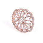 Vintage Bloom Inspired Studs Earrings - Rose Gold