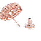 Vintage Bloom Inspired Studs Earrings - Rose Gold