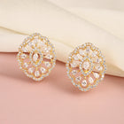 Vintage Bloom Inspired Studs Earrings - Gold