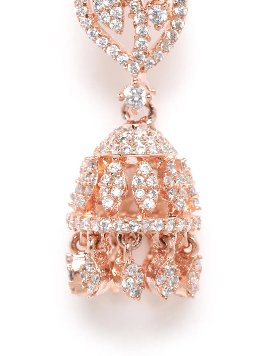 Leaf Jhumka Earrings – Nature-Inspired Elegance | Peora