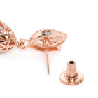 Leaf Jhumka Earrings – Nature-Inspired Elegance | Peora