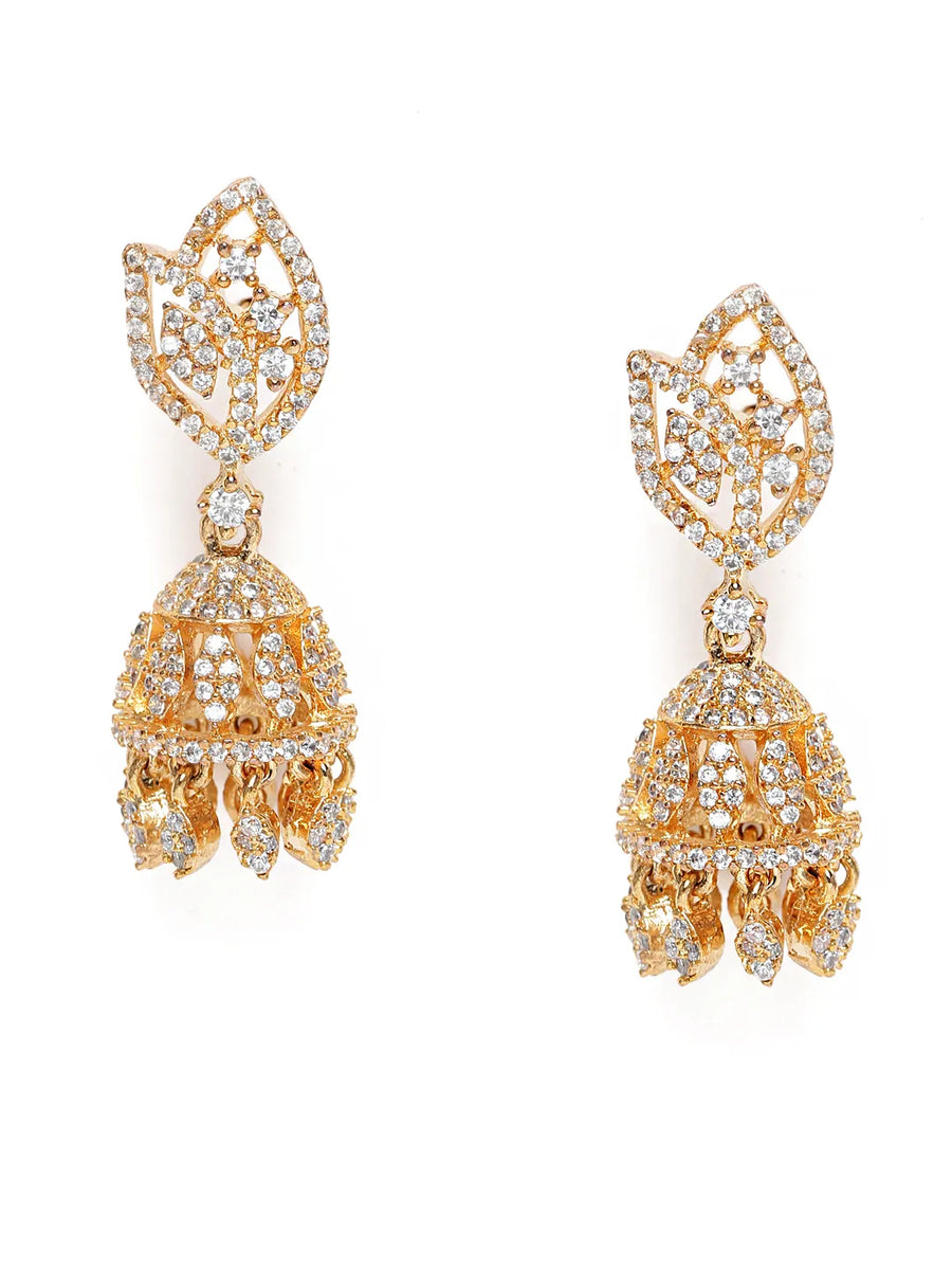 Sparkling Ethnic Style  Jhumka Earrings