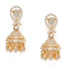 Stunning CZ Embellished Jhumka Earrings