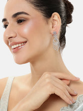 Starlight CZ Sway Drop Statement Earrings