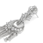 Starlight CZ Sway Drop Statement Earrings