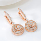Dazzling CZ Hoop Drop Sparkle Earrings