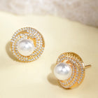 Circle Stud Earrings – Simple & Elegant | Peora
