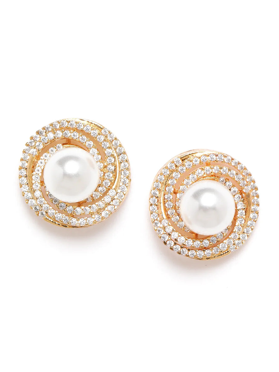 Circle Stud Earrings – Simple & Elegant | Peora