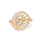 Sparkling Swirl Stud Earrings