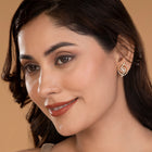 Sparkling Swirl Stud Earrings