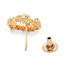 Sparkling Swirl Stud Earrings