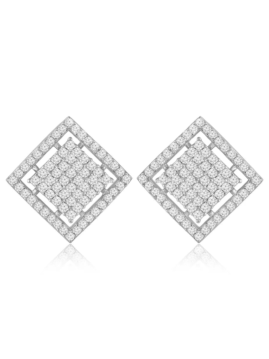 Square Shape Earrings | Modern & Stylish Imitation Jewellery by Peora