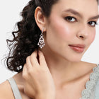 Luxurious Pave CZ Teardrop Earrings - Rose Gold