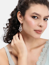 Luxurious Pave CZ Teardrop Earrings - Rose Gold